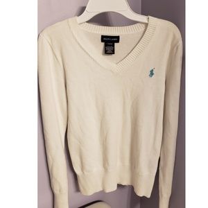 Girls Ralph Lauren V-Neck Sweater